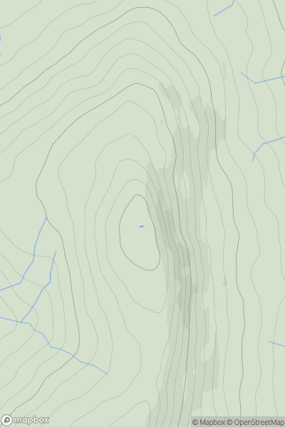 Thumbnail image for Little Fell [North Pennines] [NY766009] showing contour plot for surrounding peak